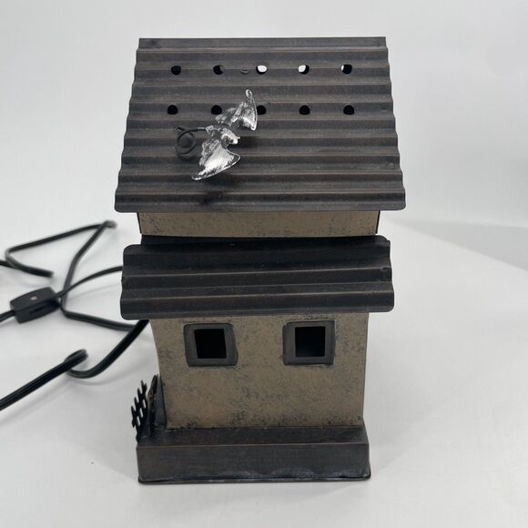 Scentsy Manic Mansion Lighted Haunted House Wax Warmer Ghost Bat BOX #55868 WORK - Picture 4 of 10